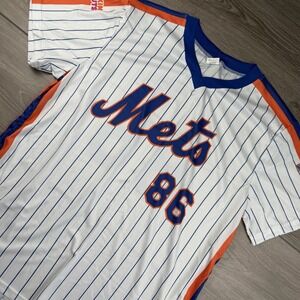 1986 New York Mets World Series Champions 25th Anniversary #86 Jersey SGA XL